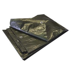 DEKZEIL OLIJFGROEN 10X12M 120G/M² MET RINGEN